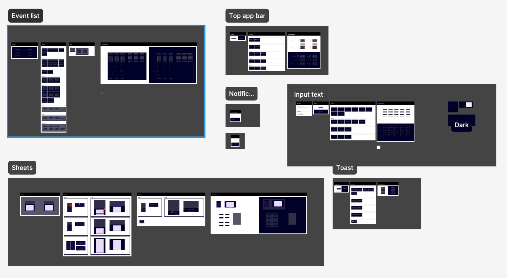 Siemens design system audit showing Brightly interface components and states